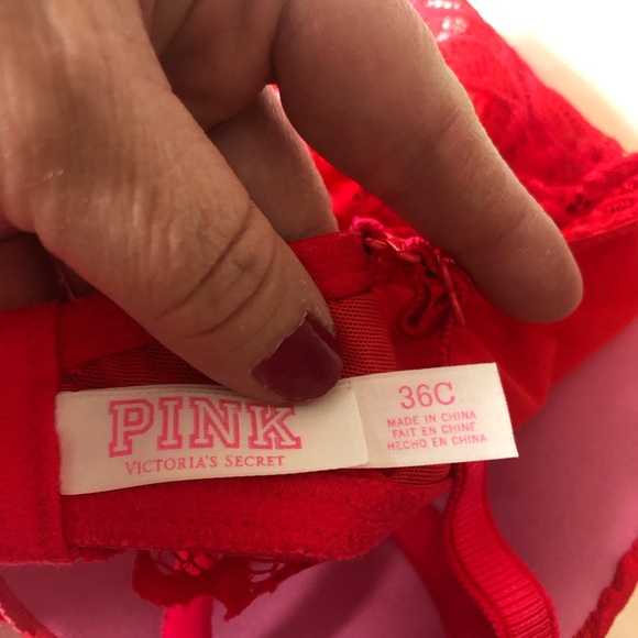 Pink Victoria’s Secret Date Super Push Underwire Bra. Size 36C - Picture 7 of 9